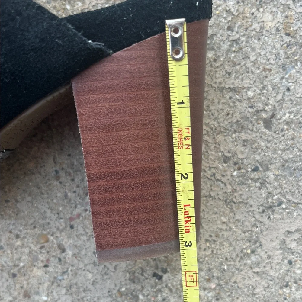 Vionic Black Suede Block Heel Sandals - Picture 16 of 16